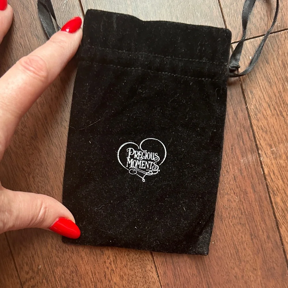 Precious Moments Black Velvet Bag